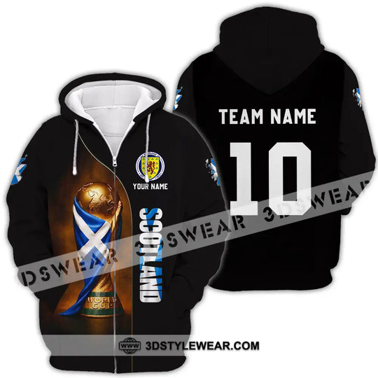 Unisex Shirt - Custom Scotland World Cup 3D Shirt style option 4