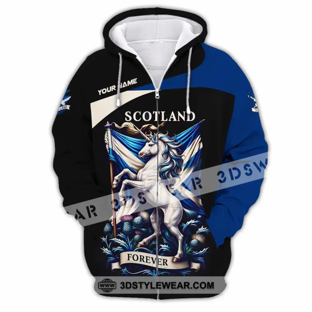 Unisex Shirt - Custom Scotland Shirt - Zipper Hoodie / S - T-shirt