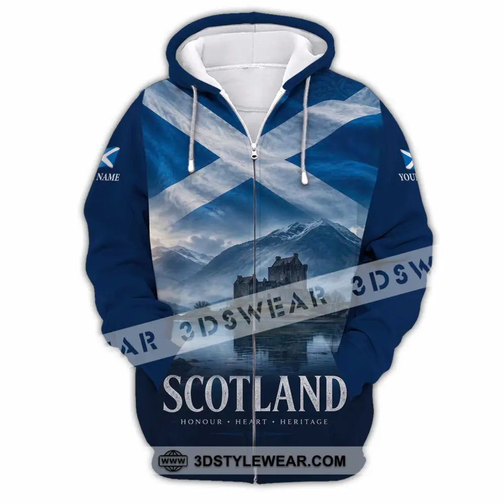 Unisex Shirt - Custom Scotland Shirt - Zipper Hoodie / S - T-shirt
