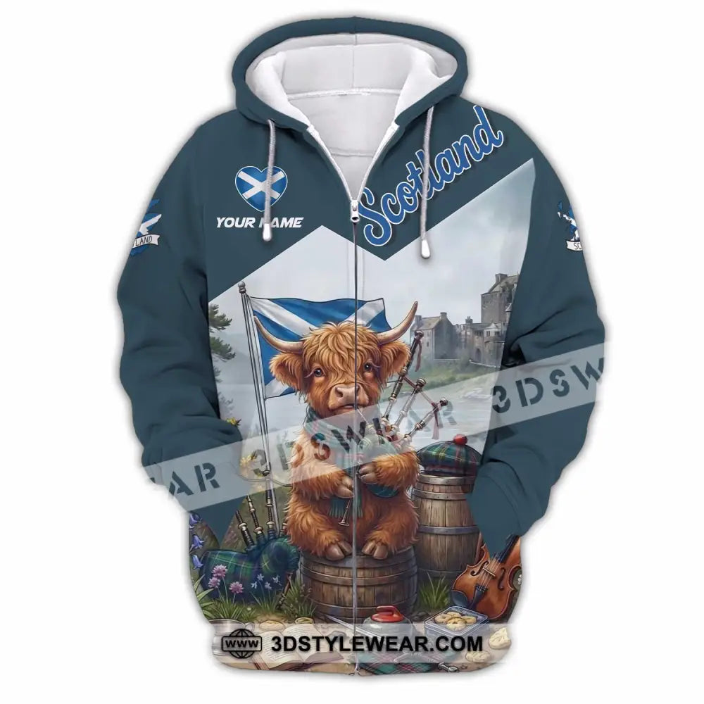 Unisex Shirt - Custom Scotland Shirt - Zipper Hoodie / S - T-shirt