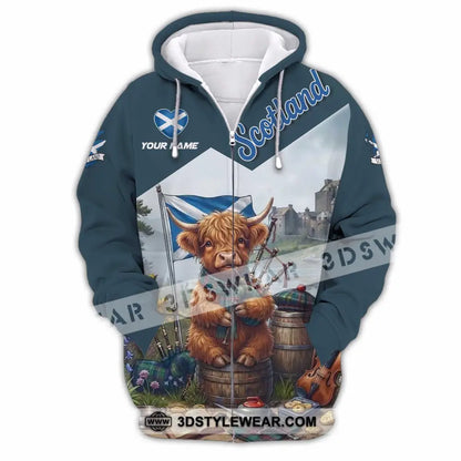 Unisex Shirt - Custom Scotland Shirt - Zipper Hoodie / S - T-shirt