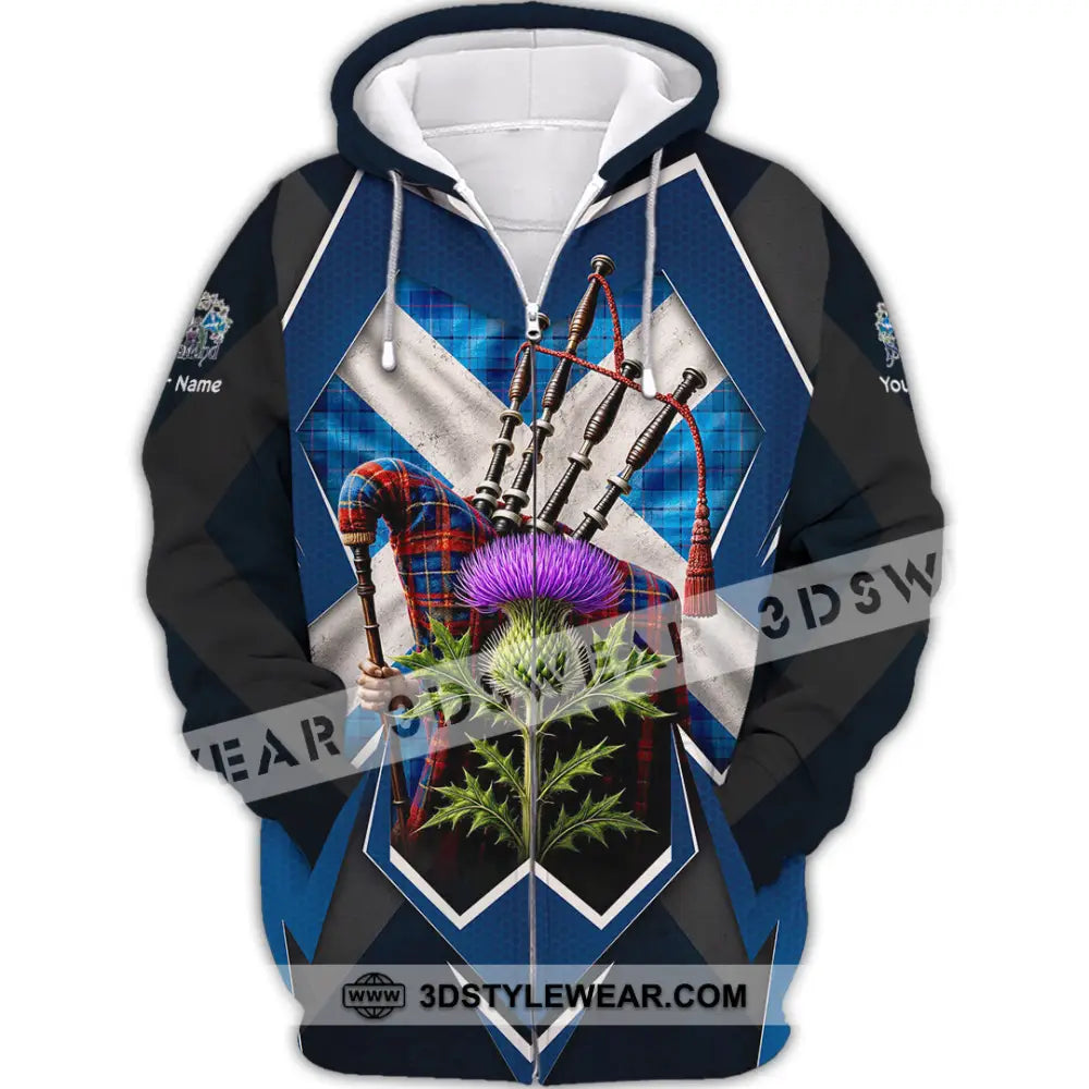 Unisex Shirt - Custom Scotland Shirt - Zipper Hoodie / S - T-shirt