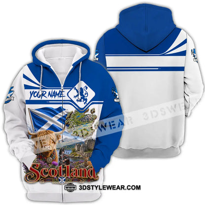 Unisex Shirt - Custom Scotland Shirt - Zipper Hoodie / S - T-shirt