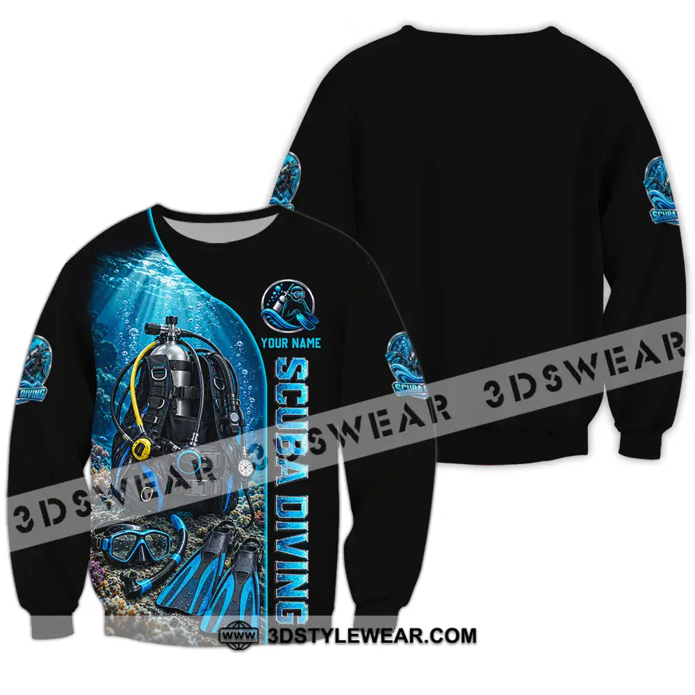 Unisex Shirt - Custom Scuba Diving Shirt - Long Sleeve / S - T-shirt