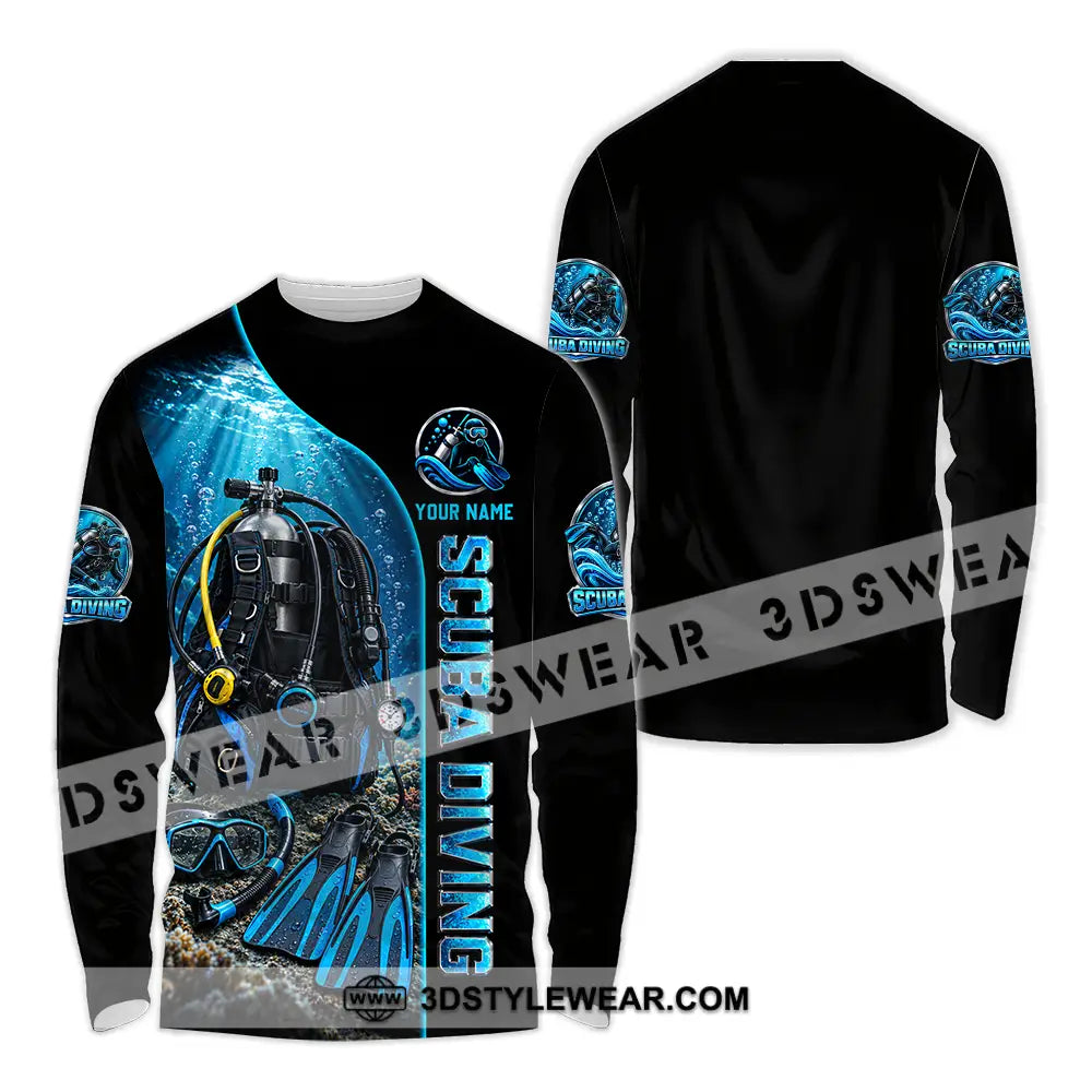 Unisex Shirt - Custom Scuba Diving Shirt - Long Sleeve Shirt / S - T-shirt