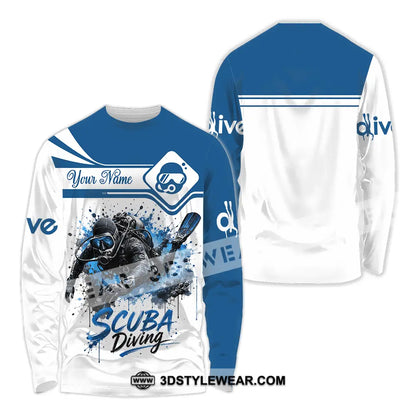 Unisex Shirt - Custom Scuba Diving Shirt - Long Sleeve Shirt / S - T-shirt