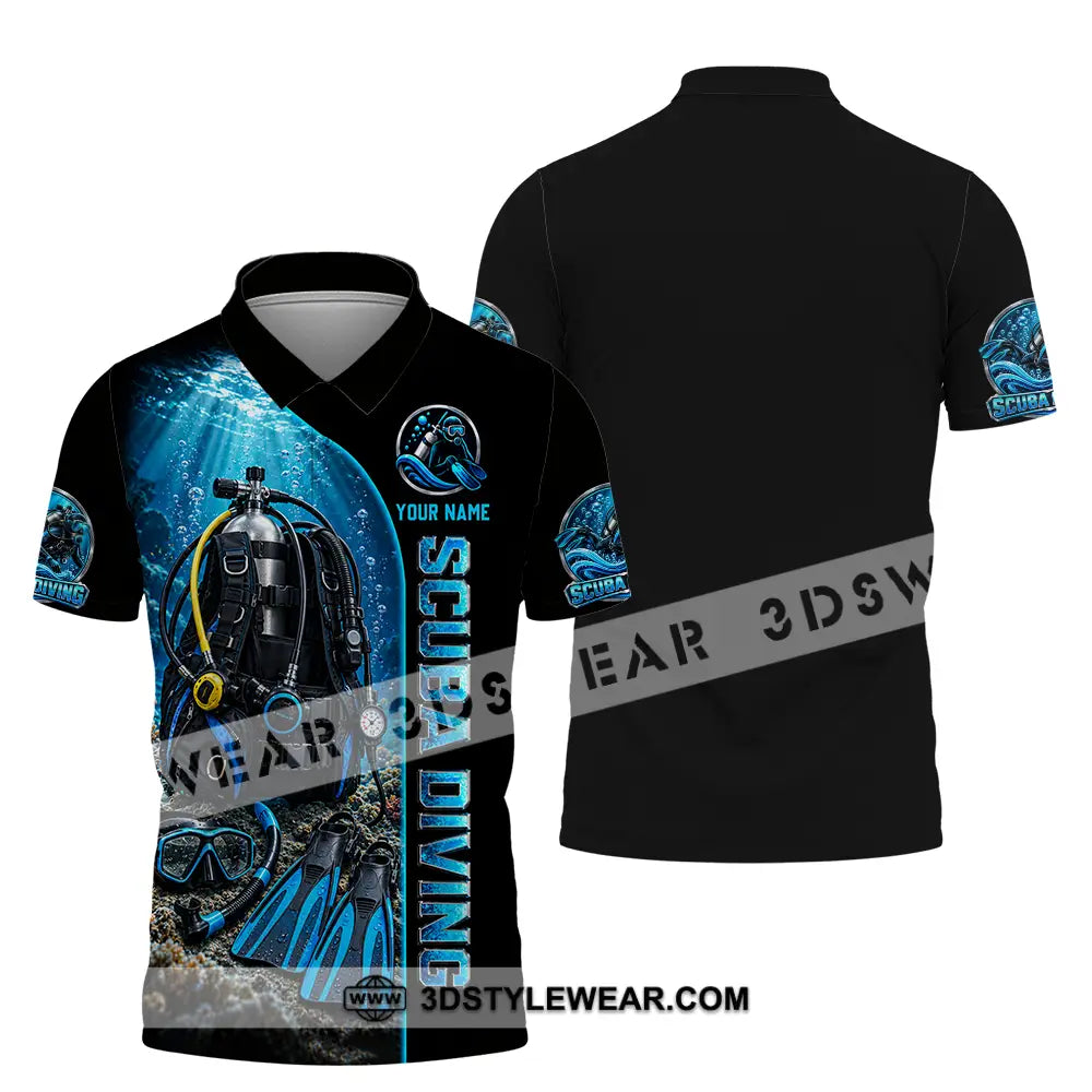 Unisex Shirt - Custom Scuba Diving Shirt - Polo Shirt / S - T-shirt
