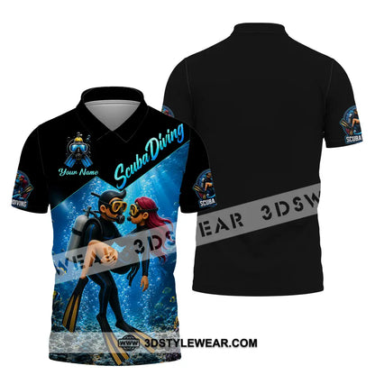 Unisex Shirt - Custom Scuba Diving Shirt - Polo Shirt / S - T-shirt