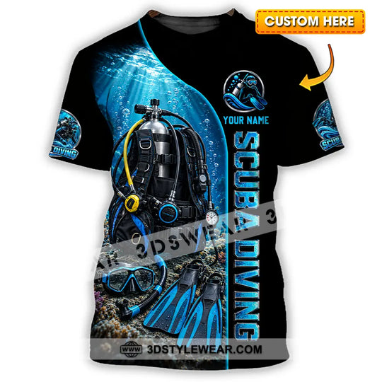 Unisex Shirt - Custom Scuba Diving Shirt style option 1