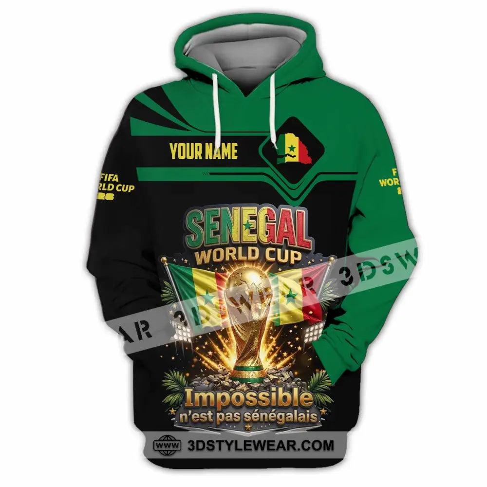 Unisex Shirt - Custom Senegal World Cup 2026 Shirt - Hoodie / S - T-shirt