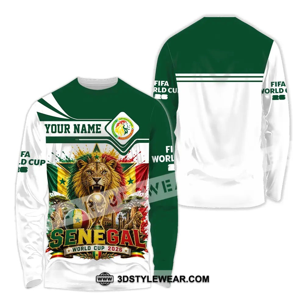 Unisex Shirt - Custom Senegal World Cup 2026 Shirt - Long Sleeve Shirt / S - T-shirt