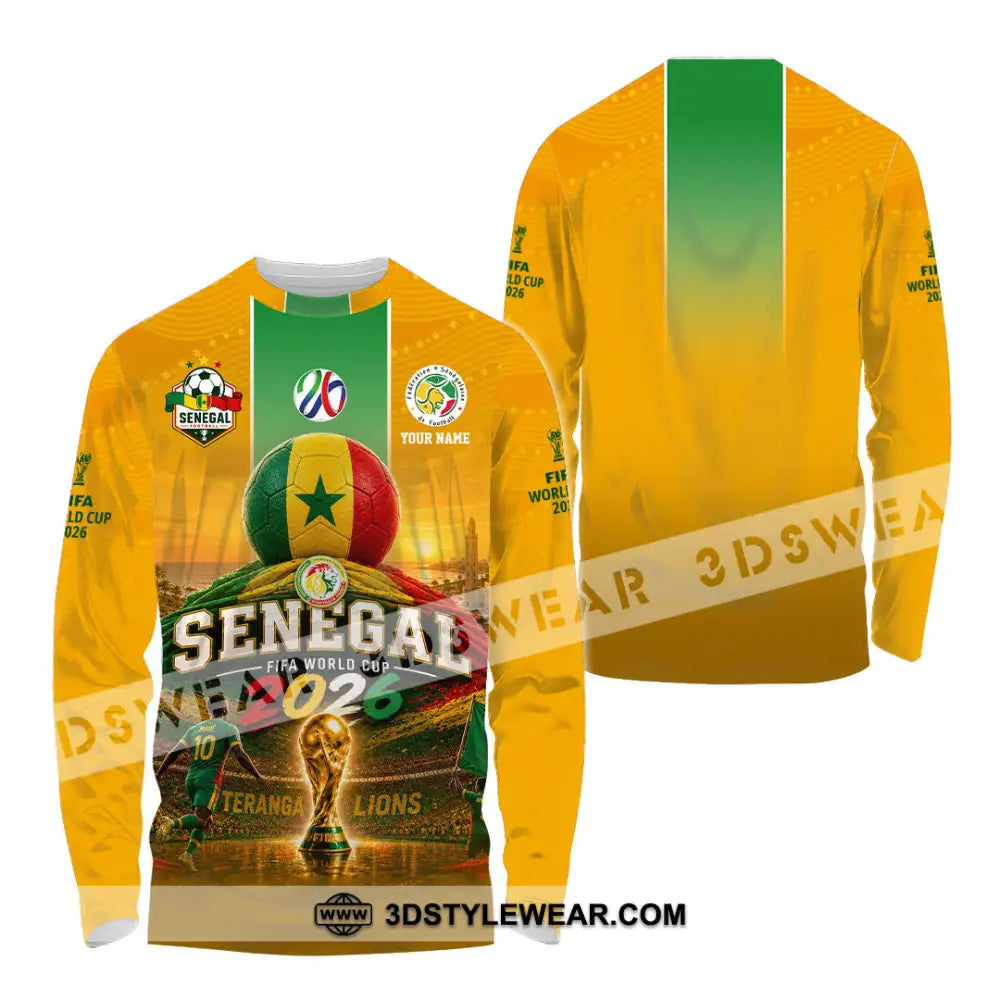 Unisex Shirt - Custom Senegal World Cup 2026 Shirt - Long Sleeve Shirt / S - T-shirt