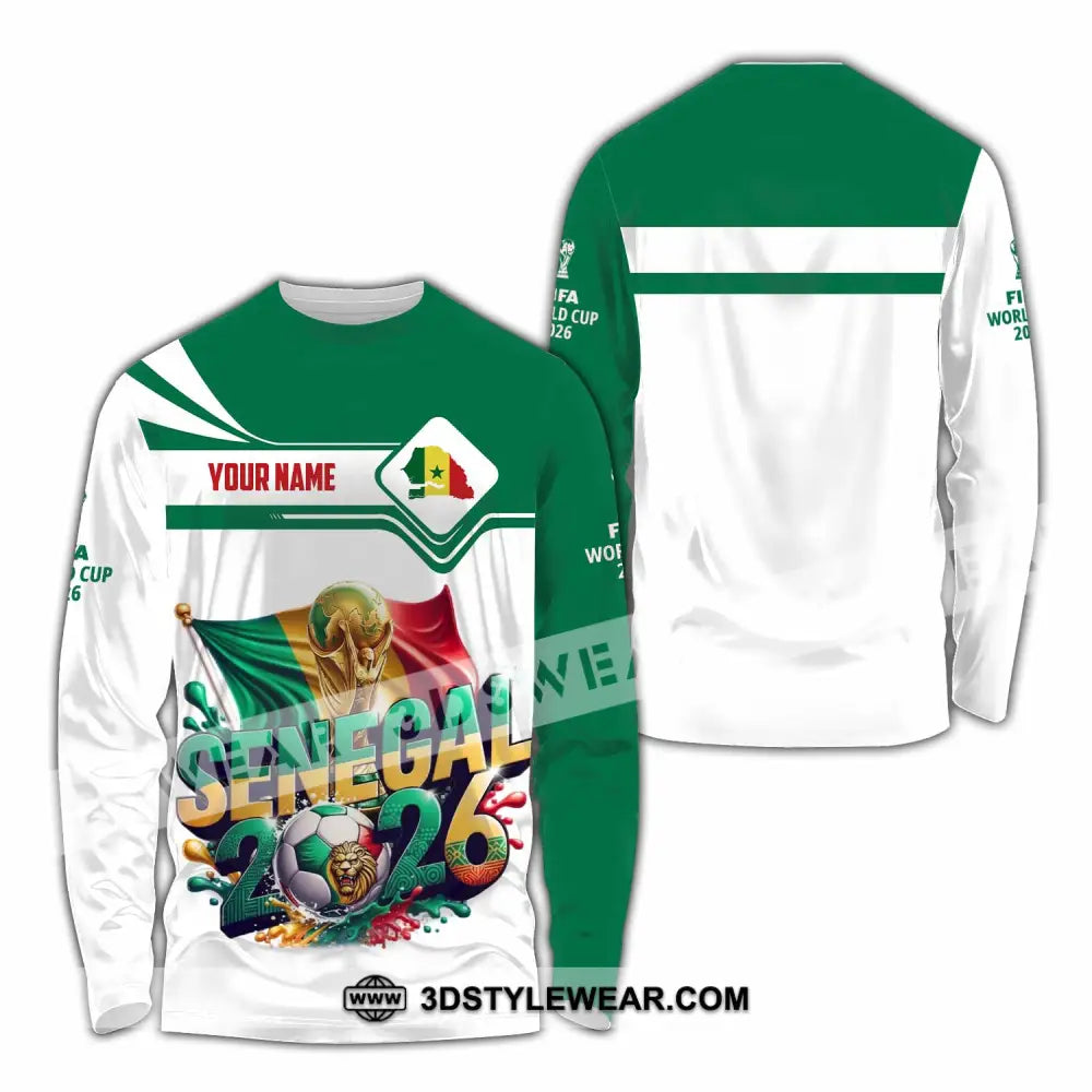 Unisex Shirt - Custom Senegal World Cup 2026 Shirt - Long Sleeve Shirt / S - T-shirt