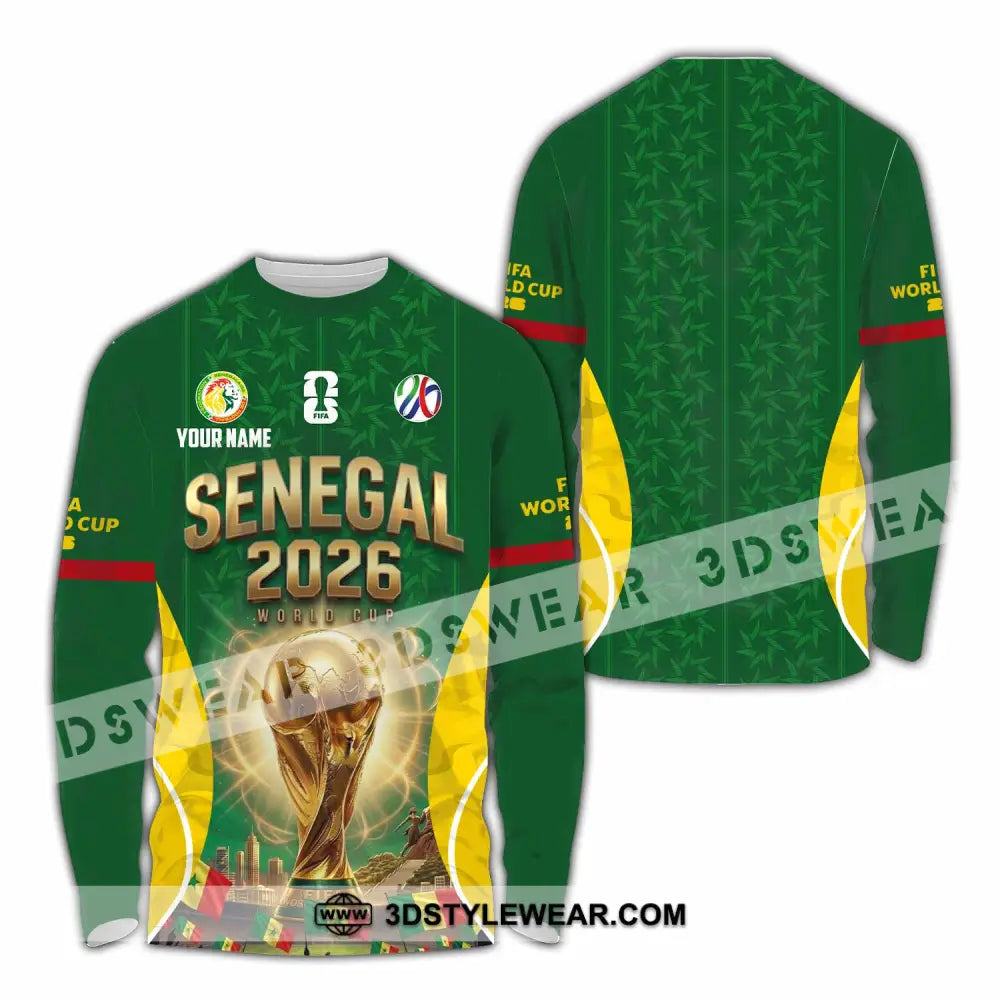 Unisex Shirt - Custom Senegal World Cup 2026 Shirt - Long Sleeve Shirt / S - T-shirt