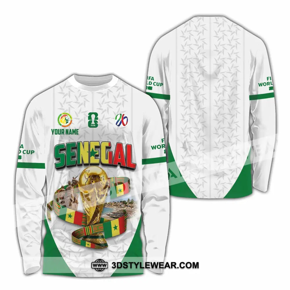 Unisex Shirt - Custom Senegal World Cup 2026 Shirt - Long Sleeve Shirt / S - T-shirt