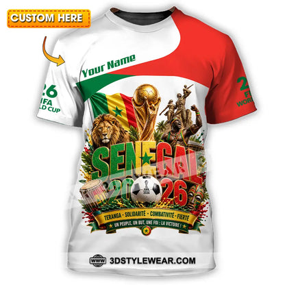 Unisex Shirt - Custom Senegal World Cup 2026 Shirt - T-shirt
