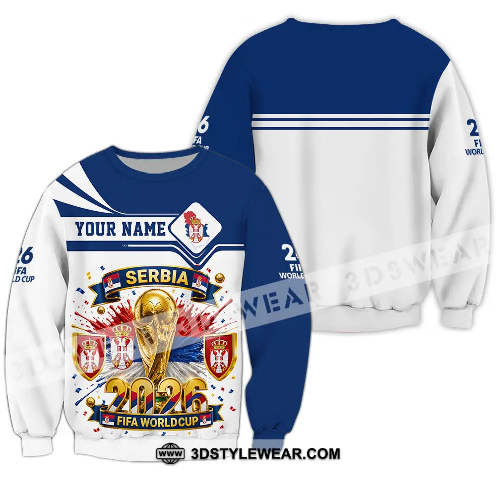 Unisex Shirt - Custom Serbia World Cup 2026 Shirt - Long Sleeve / S - T-shirt