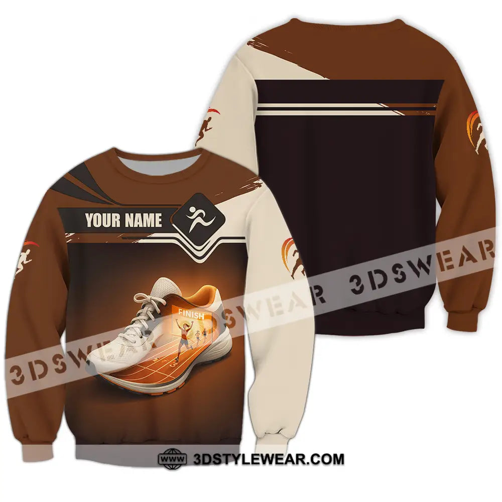 Unisex Shirt - Custom Shoes Of Champion Runner Running Sporty Shirt - Long Sleeve / S - T-shirt