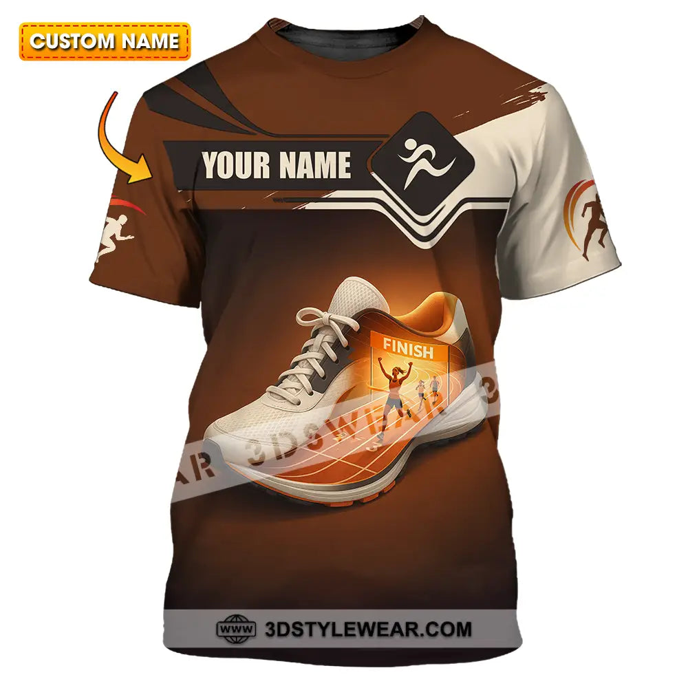 Unisex Shirt - Custom Shoes Of Champion Runner Running Sporty Shirt - T-shirt