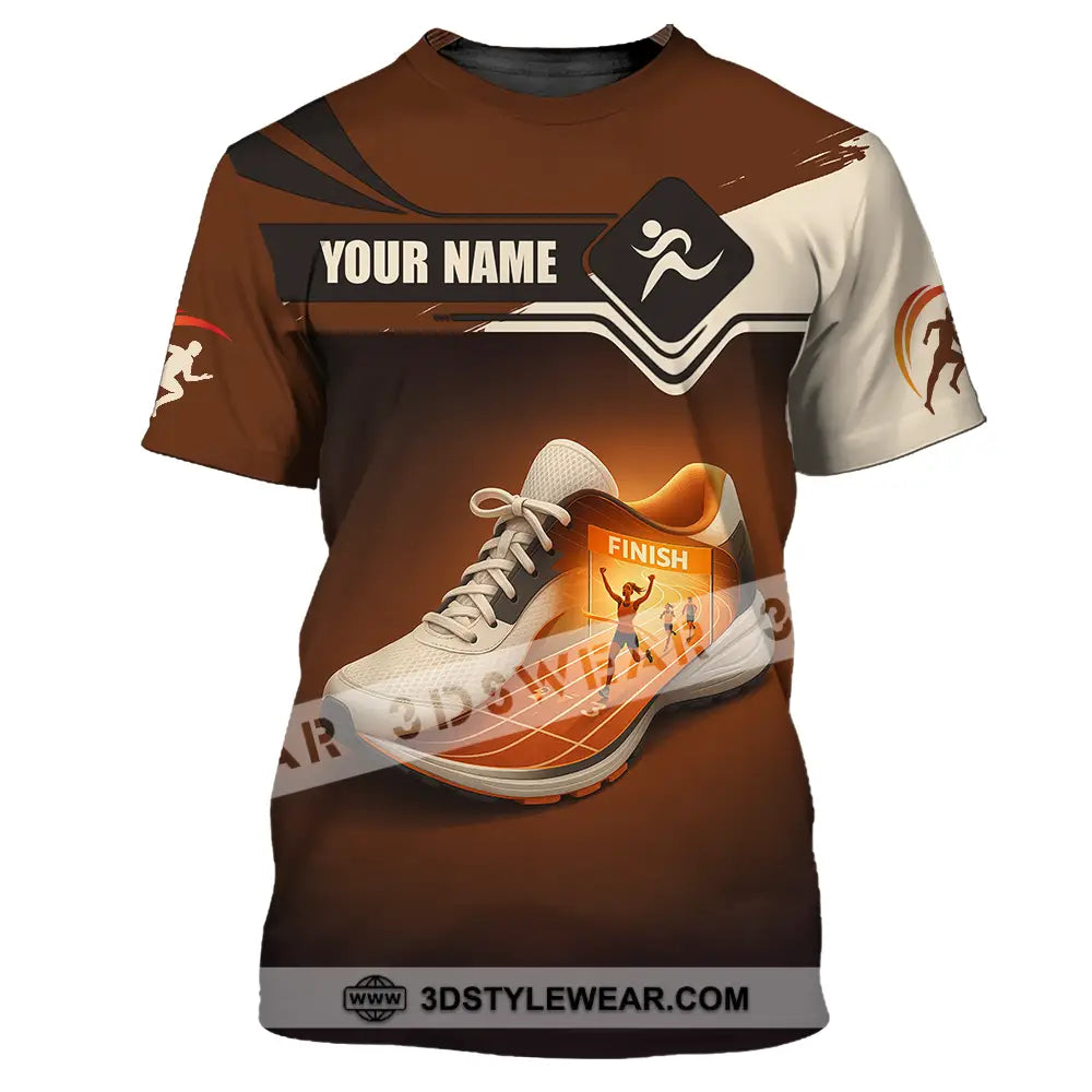 Unisex Shirt - Custom Shoes Of Champion Runner Running Sporty Shirt - T-Shirt / S - T-shirt