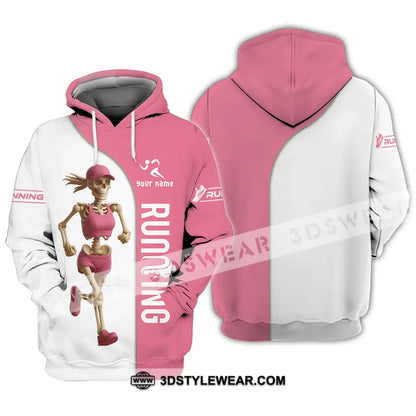 Unisex Shirt - Custom Skeleton Running Shirt - Hoodie / S - T-shirt