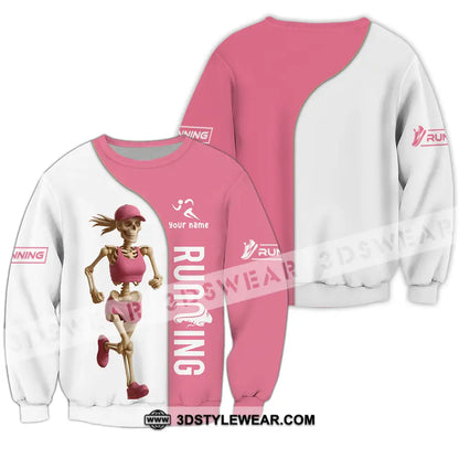 Unisex Shirt - Custom Skeleton Running Shirt - Long Sleeve / S - T-shirt
