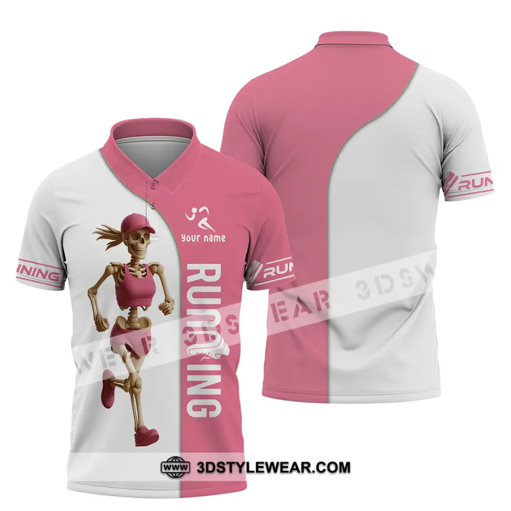 Unisex Shirt - Custom Skeleton Running Shirt - Polo Shirt / S - T-shirt