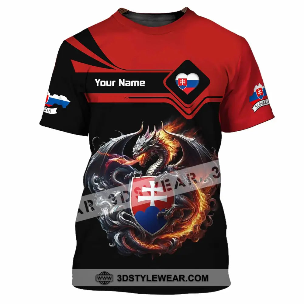 Unisex Shirt - Custom Slovakia Shirt - T-Shirt / S - T-shirt