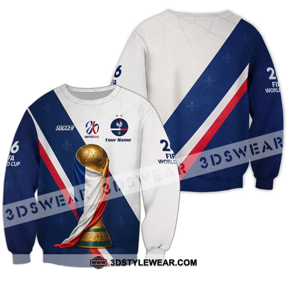 Unisex Shirt - Custom Soccer World Cup 2026 3D Shirt - Long Sleeve / S - T-shirt