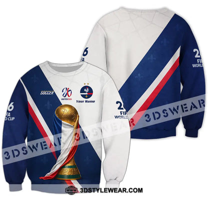Unisex Shirt - Custom Soccer World Cup 2026 3D Shirt - Long Sleeve / S - T-shirt