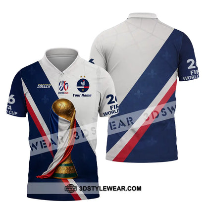 Unisex Shirt - Custom Soccer World Cup 2026 3D Shirt - Polo Shirt / S - T-shirt