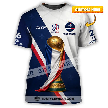 Unisex Shirt - Custom Soccer World Cup 2026 3D Shirt - T-shirt