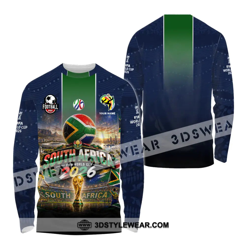 Unisex Shirt - Custom South Africa World Cup 2026 Shirt - Long Sleeve Shirt / S - T-shirt