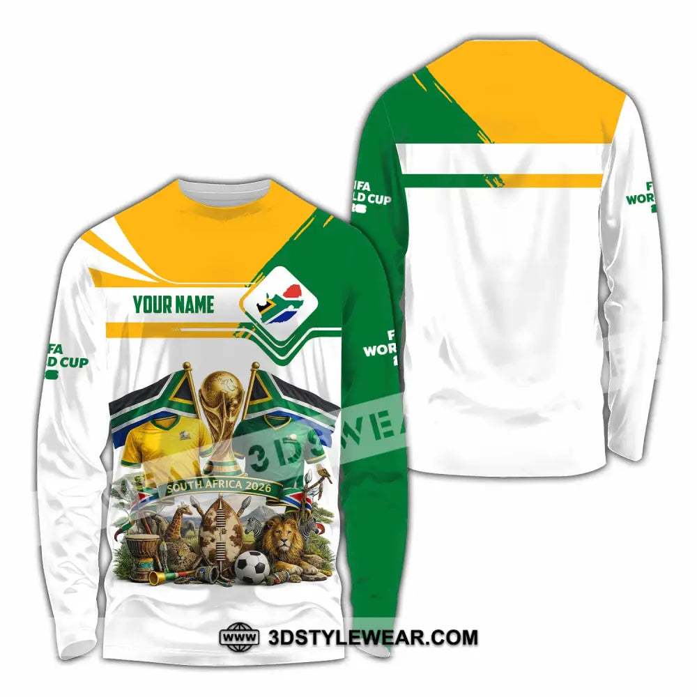 Unisex Shirt - Custom South Africa World Cup 2026 Shirt - Long Sleeve Shirt / S - T-shirt