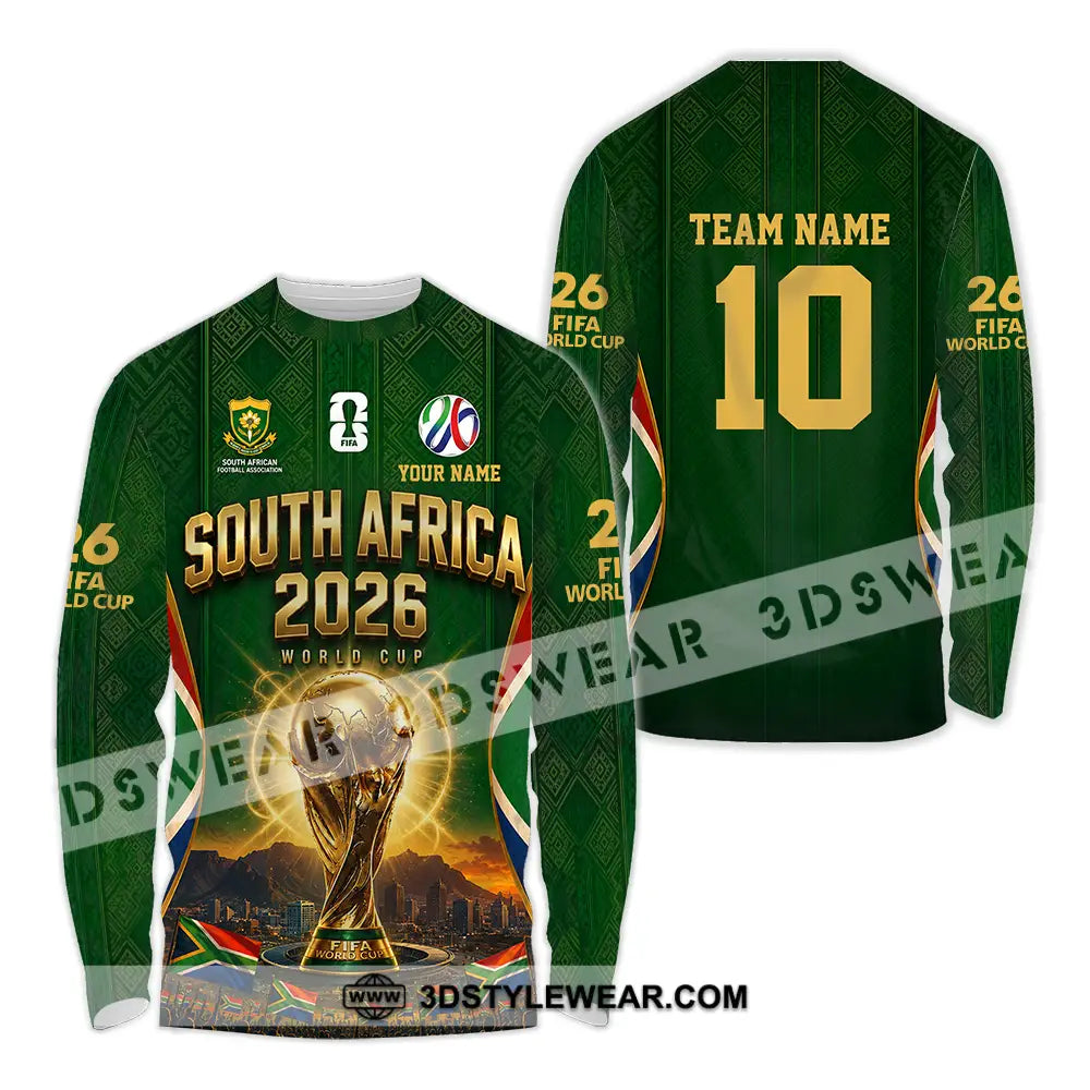 Unisex Shirt - Custom South Africa World Cup 2026 Shirt - Long Sleeve Shirt / S - T-shirt