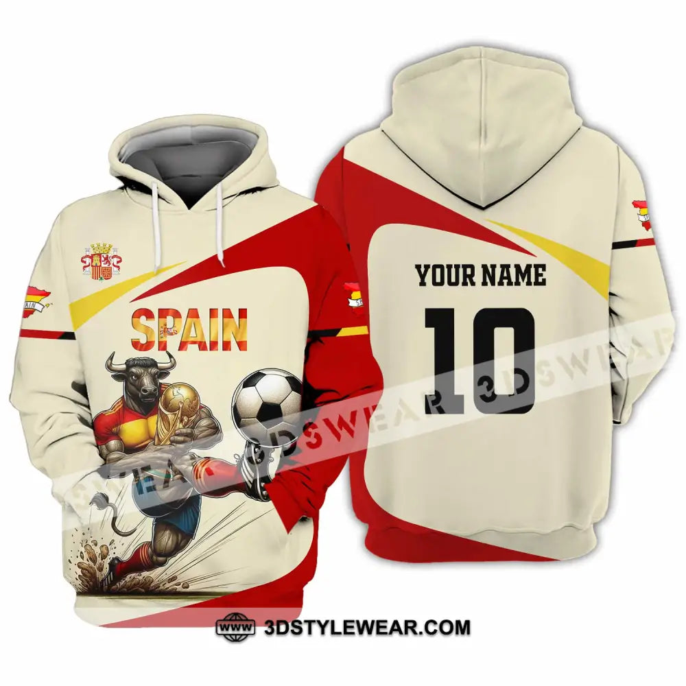 Unisex Shirt - Custom Spain 3D Shirt Hoodie / S T-shirt