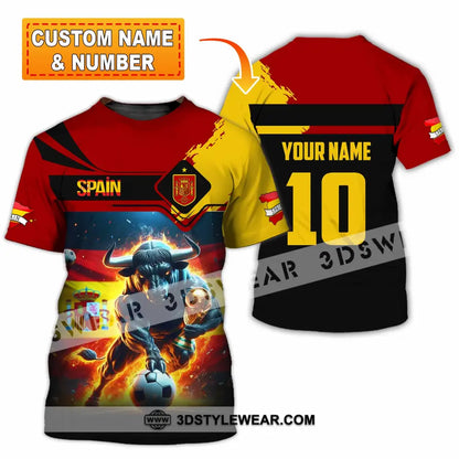 Unisex Shirt - Custom Spain 3D Shirt T-shirt