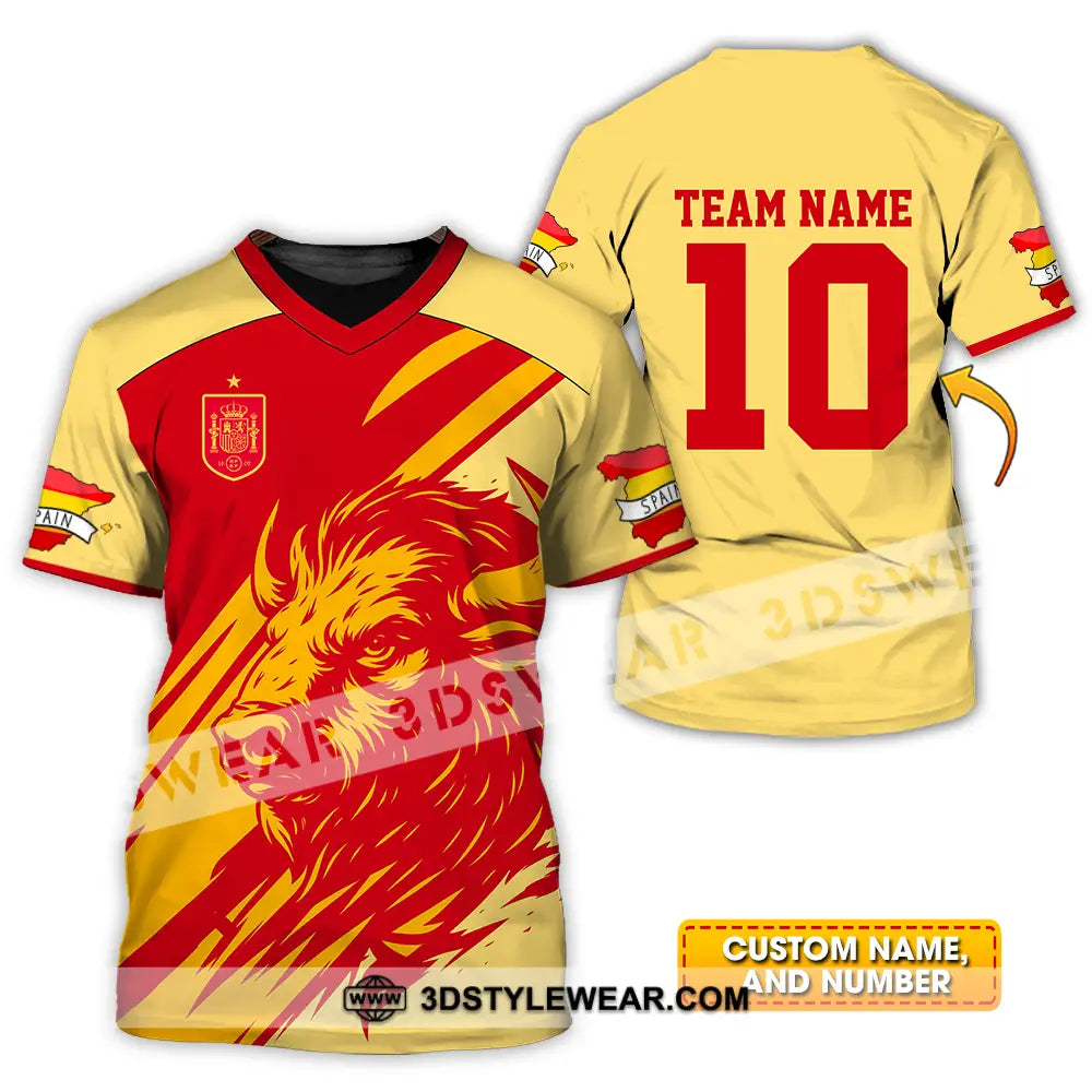 Unisex Shirt - Custom Spain 3D Shirt T-shirt