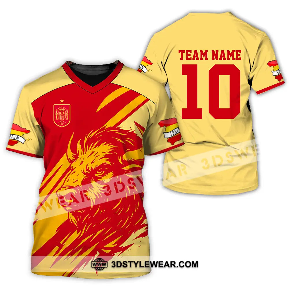 Unisex Shirt - Custom Spain 3D Shirt T-Shirt / S T-shirt