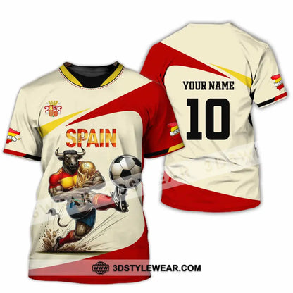 Unisex Shirt - Custom Spain 3D Shirt T-Shirt / S T-shirt