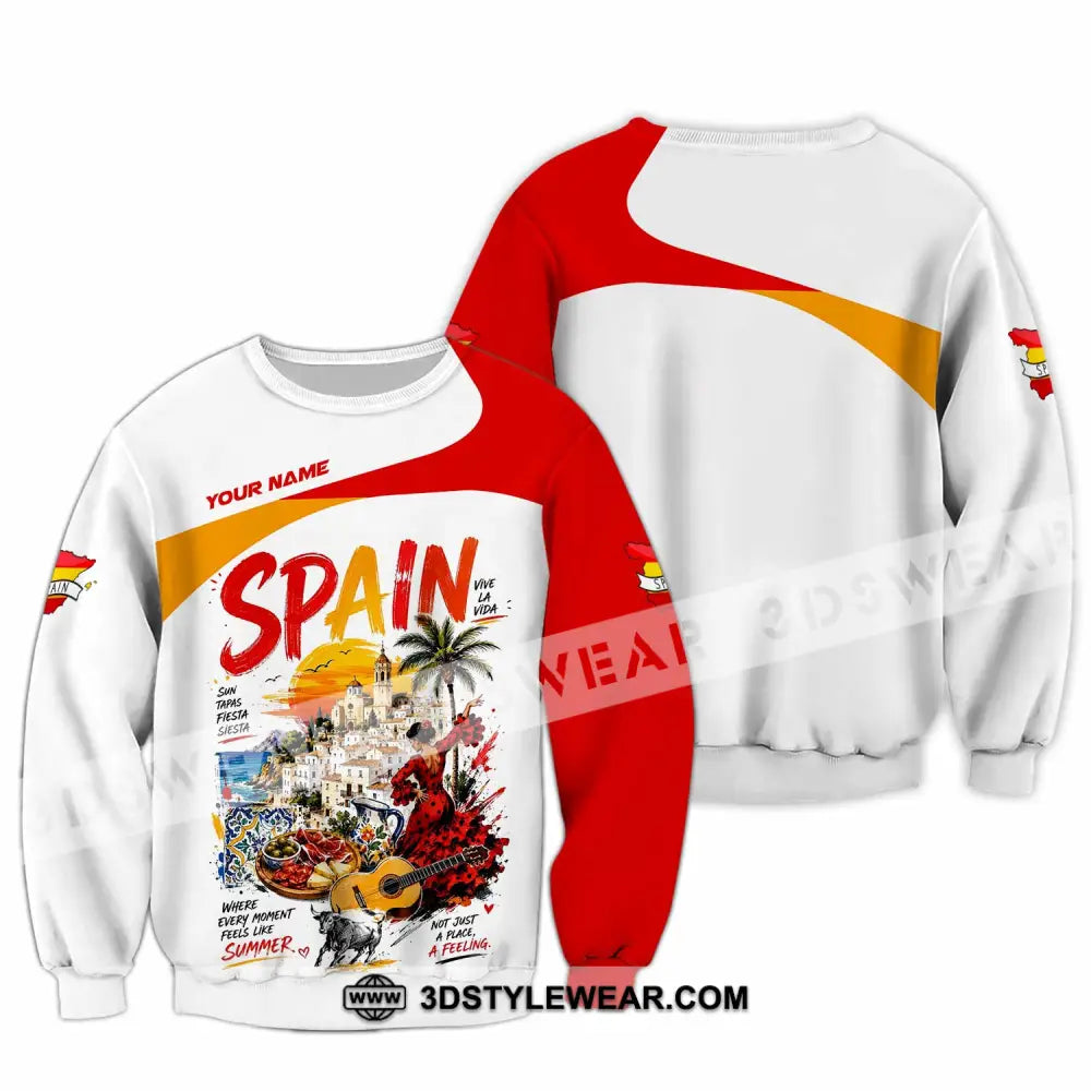 Unisex Shirt - Custom Spain Shirt - Long Sleeve / S - T-shirt