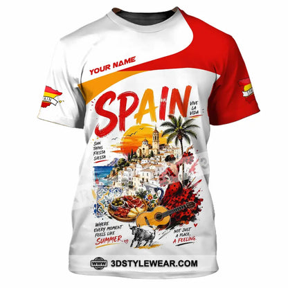 Unisex Shirt - Custom Spain Shirt - T-Shirt / S - T-shirt