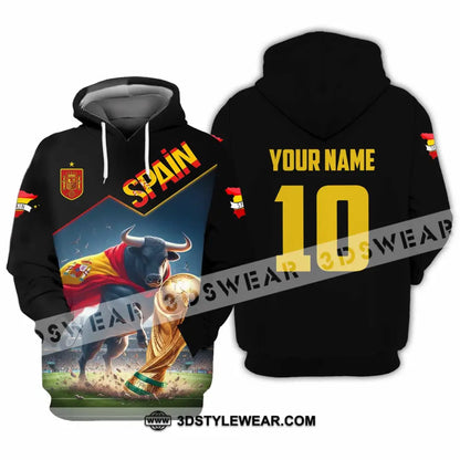 Unisex Shirt - Custom Spain World Cup 2026 3D Shirt Hoodie / S T-shirt