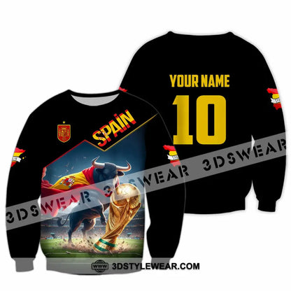 Unisex Shirt - Custom Spain World Cup 2026 3D Shirt Long Sleeve / S T-shirt