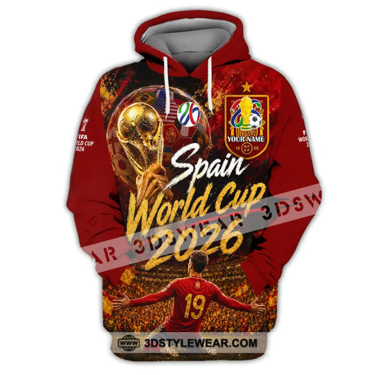 Unisex Shirt - Custom Spain World Cup 2026 Shirt style option 2