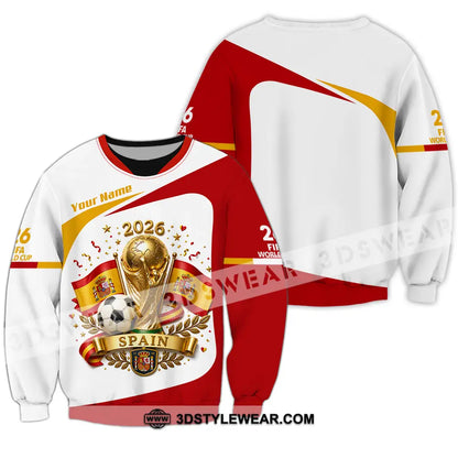 Unisex Shirt - Custom Spain World Cup 2026 Shirt - Long Sleeve / S - T-shirt