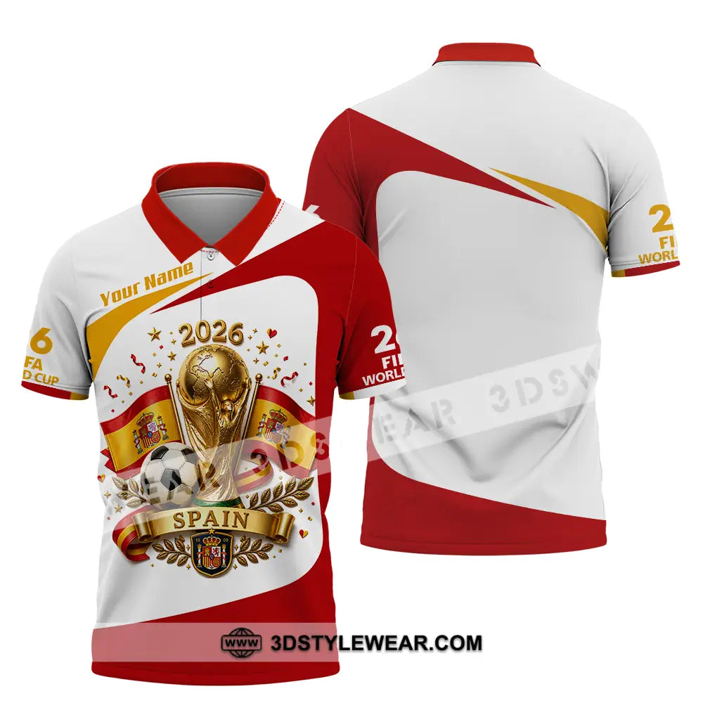 Unisex Shirt - Custom Spain World Cup 2026 Shirt - Polo Shirt / S - T-shirt