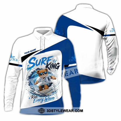Unisex Shirt - Custom Surf King Shirt - Long Sleeve Polo / S - T-shirt