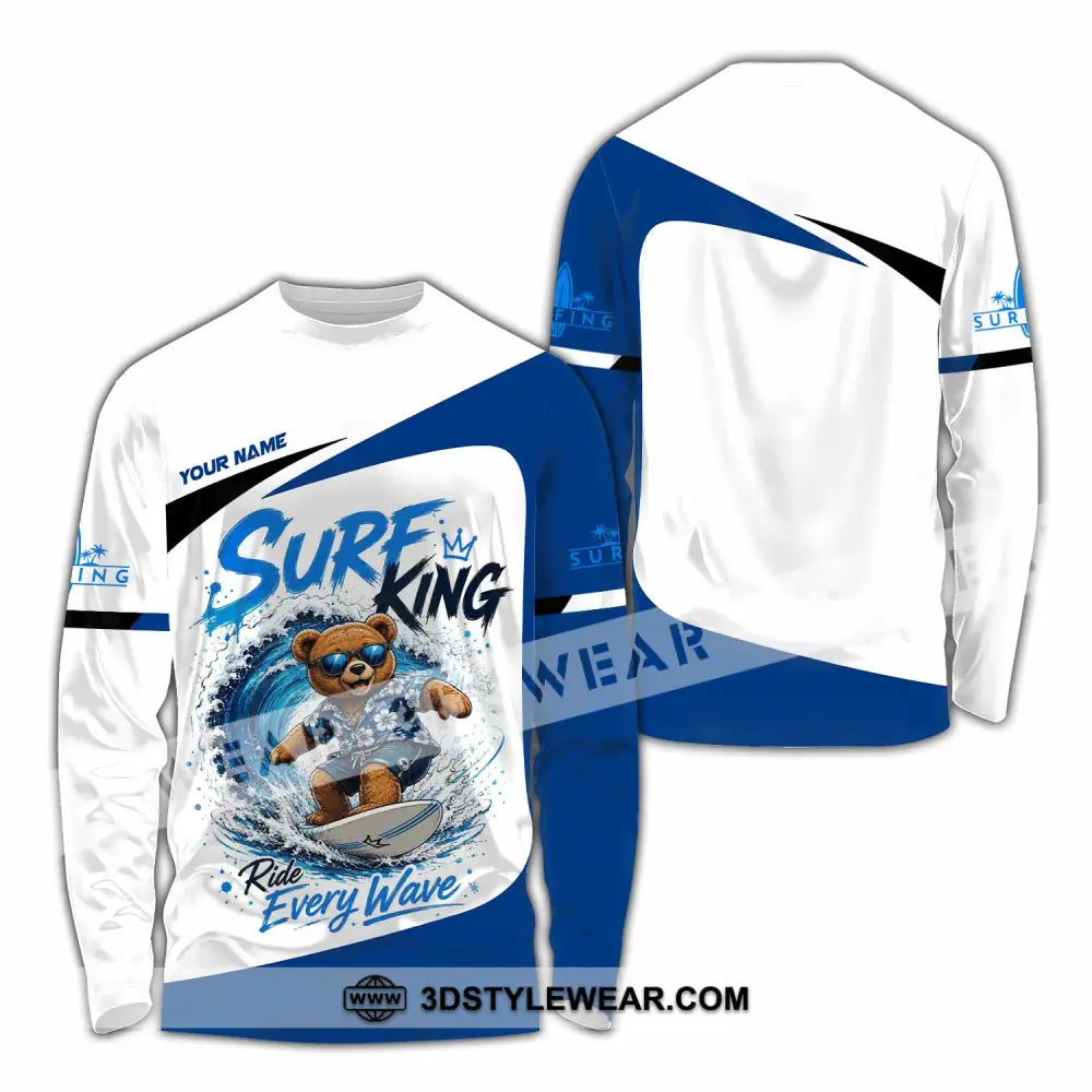 Unisex Shirt - Custom Surf King Shirt - Long Sleeve Shirt / S - T-shirt