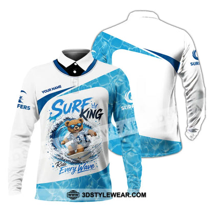 Unisex Shirt - Custom Surfing Shirt - Long Sleeve Polo / S - T-shirt